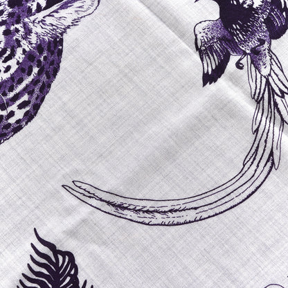 Hermes Cashmere Silk Jungle Love Tattoo Shawl 140 Gris Chine Iris 3 of 5