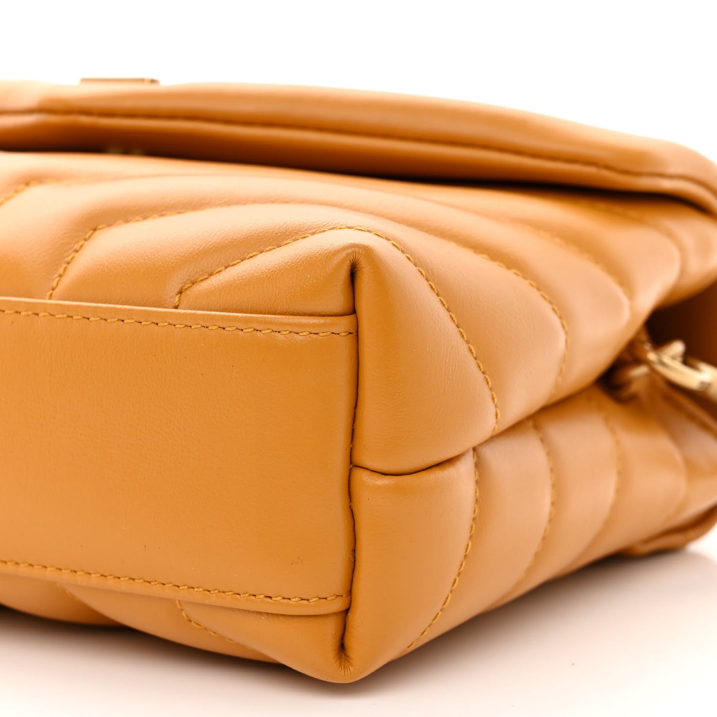 Calfskin Y Quilted Monogram Toy Loulou Crossbody Bag Cheddar