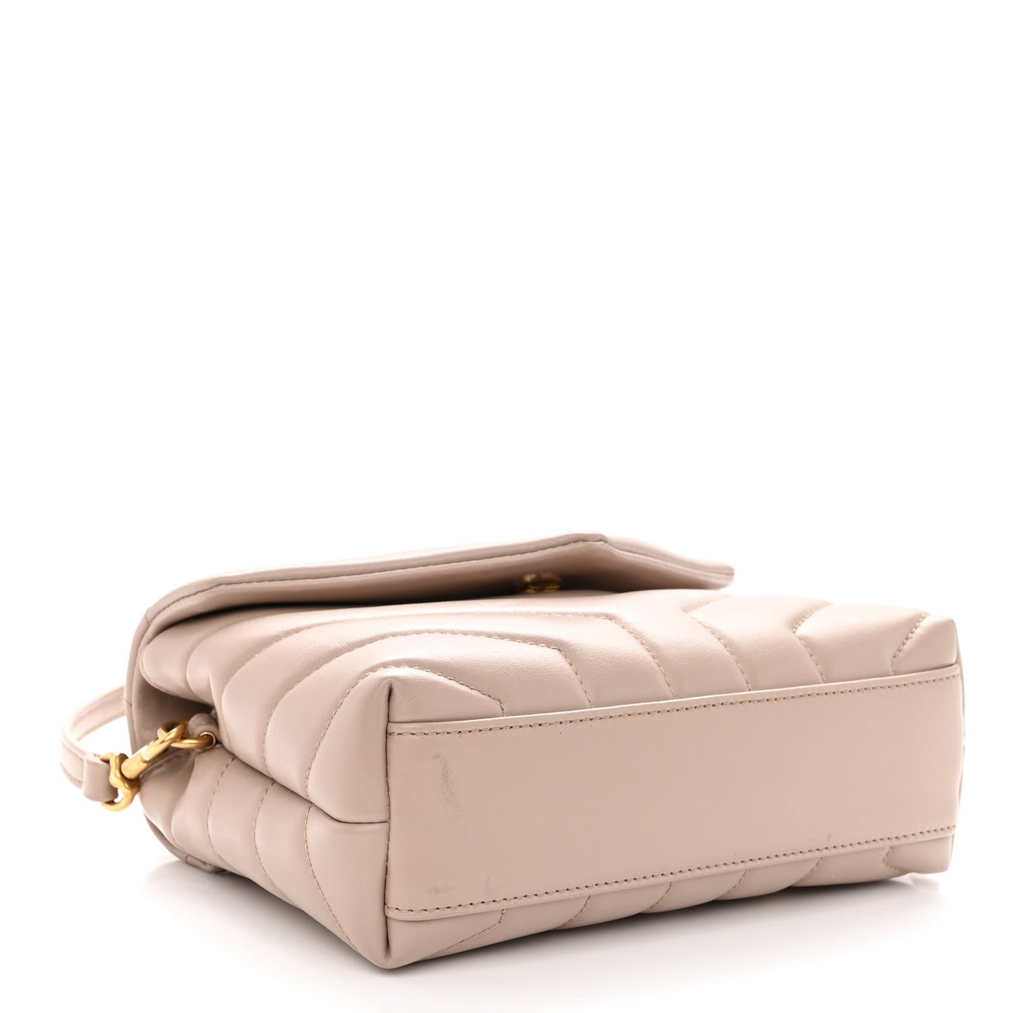 Calfskin Y Quilted Monogram Toy Loulou Crossbody Bag Nude Powder