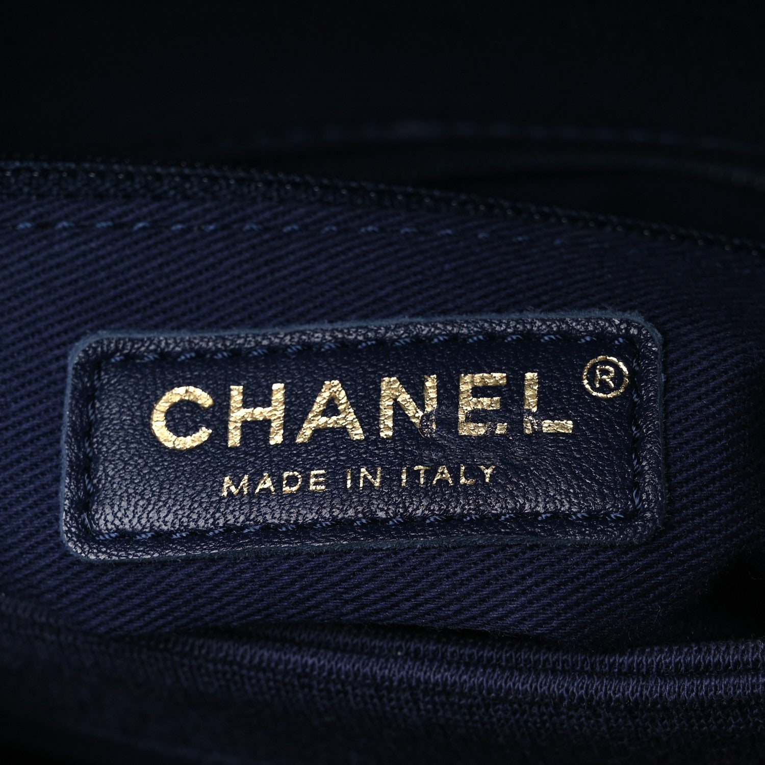 Chanel Jersey Chevron Quilted Small Trendy CC Dual Handle Flap Bag Navy Blue 6 of 15