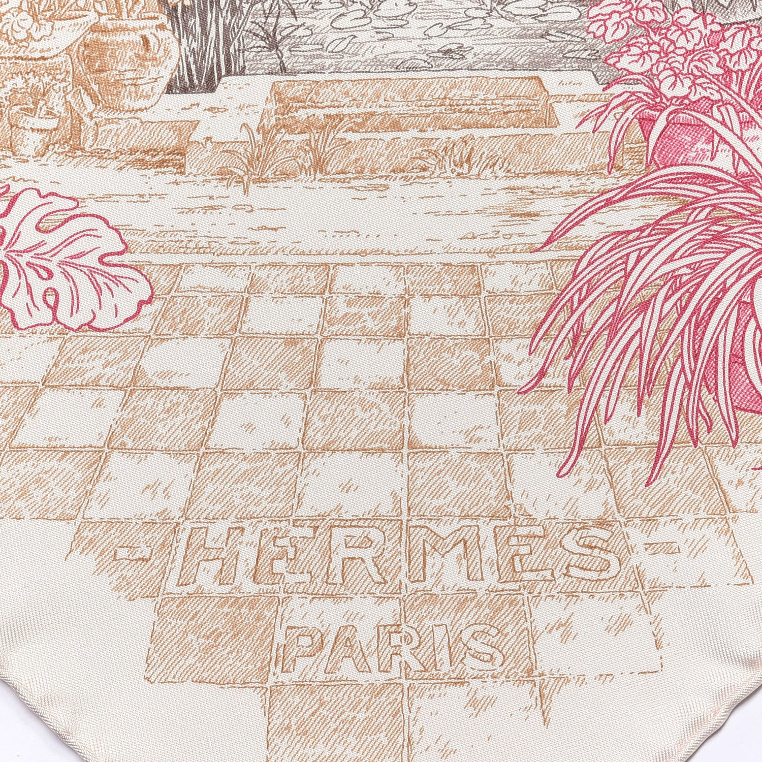 Hermes Silk Le Jardin de Leila Scarf 90 2 of 4