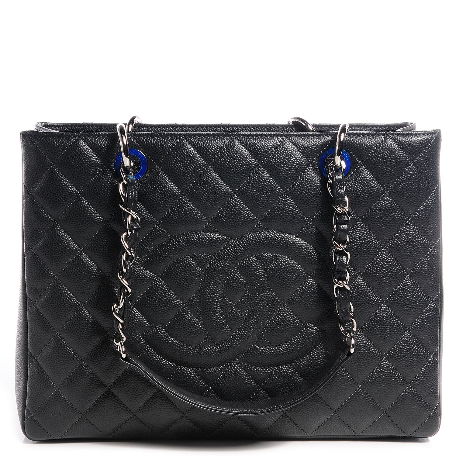 Chanel Caviar Grand Shopping Tote GST Dark Grey 1 of 8
