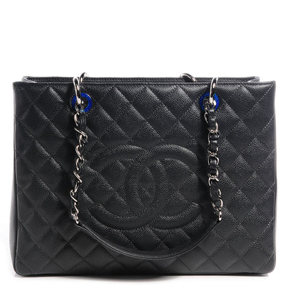 Chanel Caviar Grand Shopping Tote GST Dark Grey 1 of 8