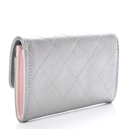 Chanel Metallic Calfskin Quilted Palette Card Holder Silver 7 of 18