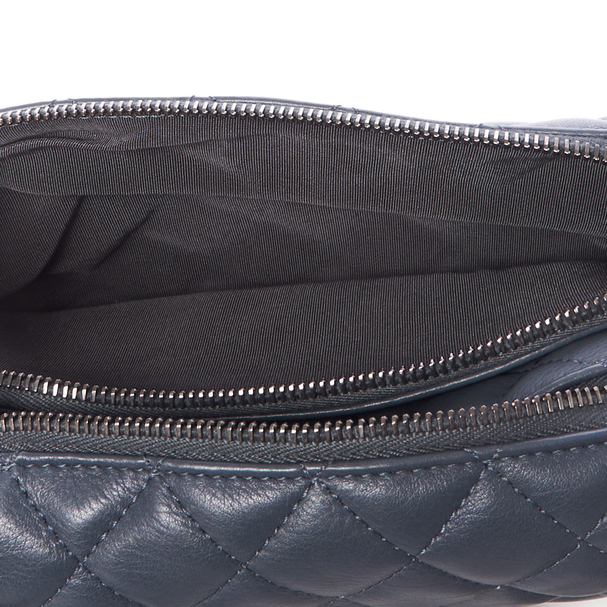 Chanel Calfskin Quilted Waist Bag Blue 7 of 10