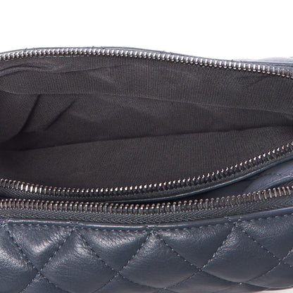 Chanel Calfskin Quilted Waist Bag Blue 7 of 10