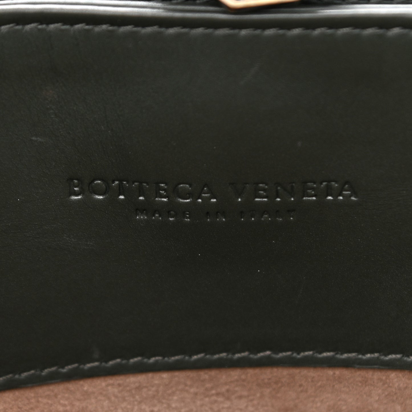 Nappa Intrecciato Small Roma Tote Dark Green