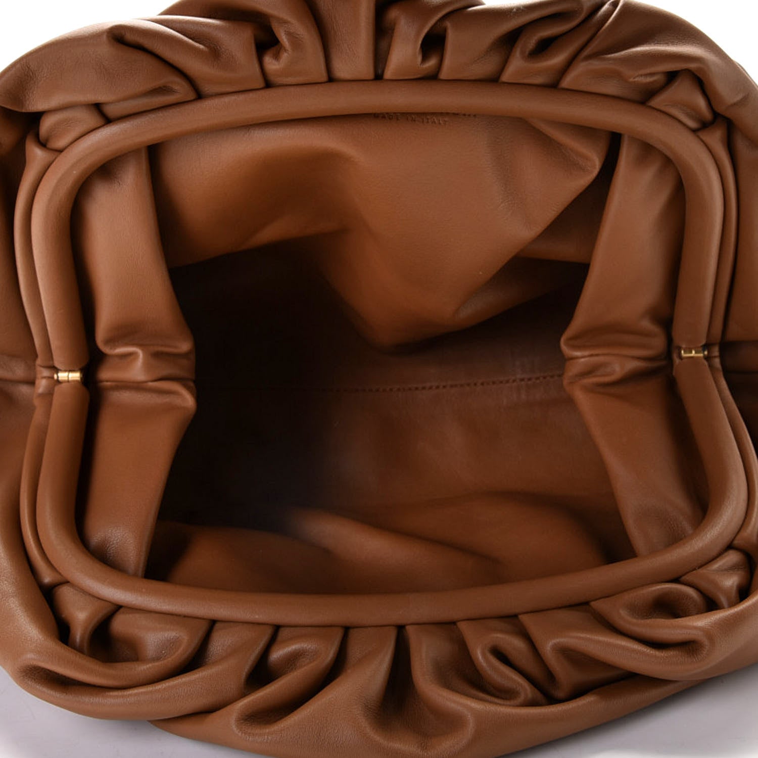 Bottega Veneta Smooth Butter Calf The Pouch Oversized Clutch Cammello 8 of 14
