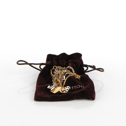 Louis Vuitton Swarovski Crystal Tiered Spiky Valentine Necklace Gold 7 of 7