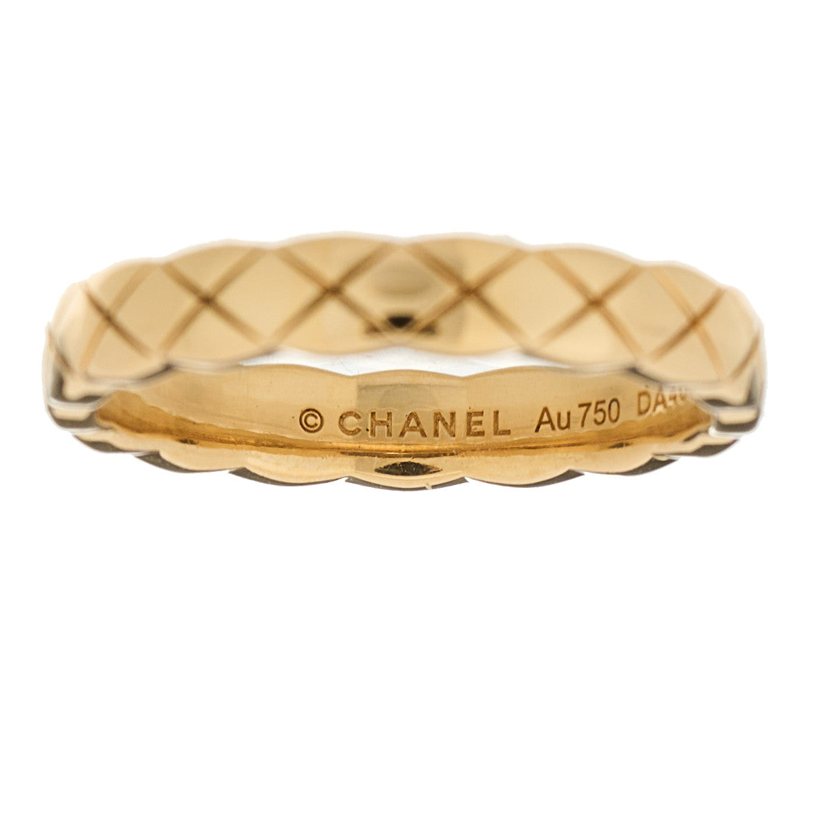 Chanel 18K Yellow Gold Mini Coco Crush Ring 49 4.75 5 of 7