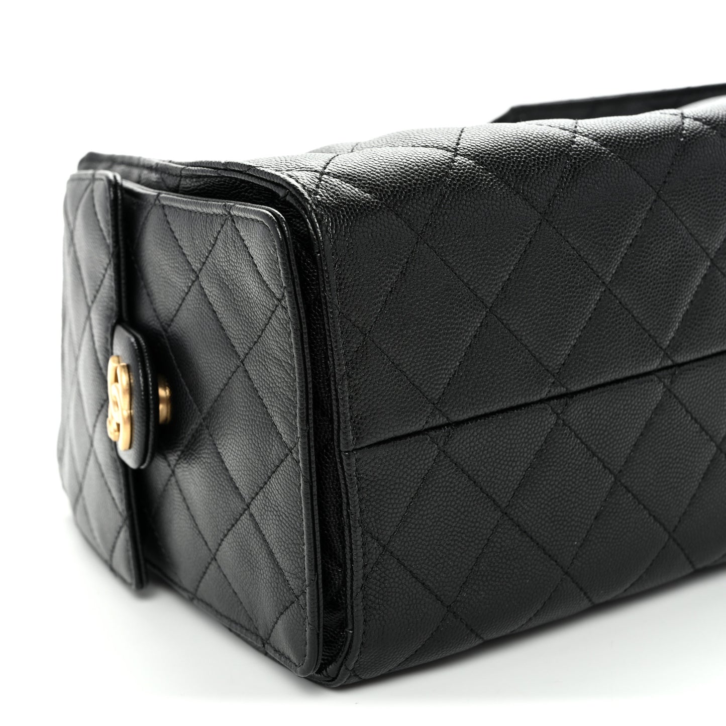 Caviar Quilted Small Chanel 25 Handbag Black
