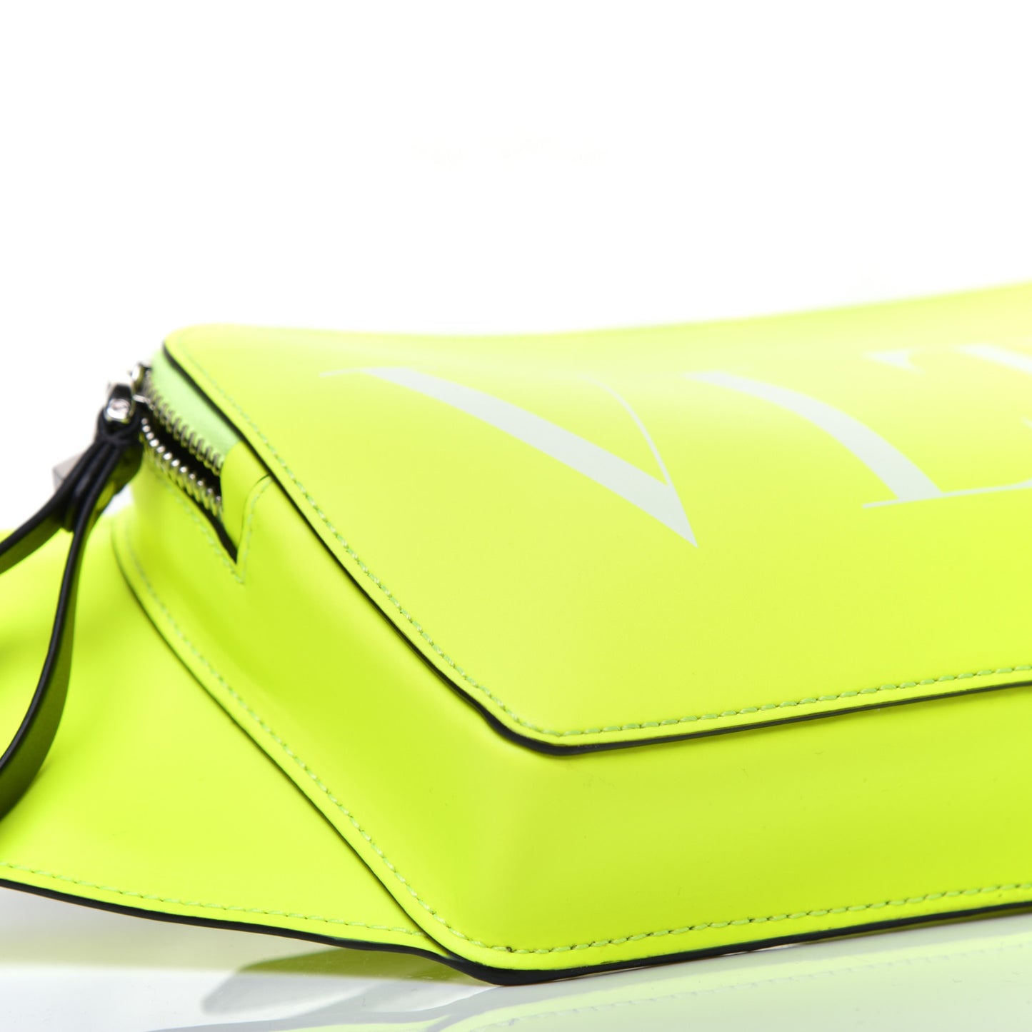 Calfskin VLTN Belt Bag Fluo Yellow