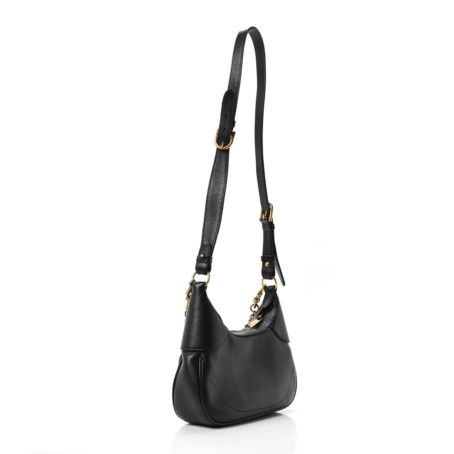 Gucci Goatskin Small Aphrodite Shoulder Bag Black 3 of 10