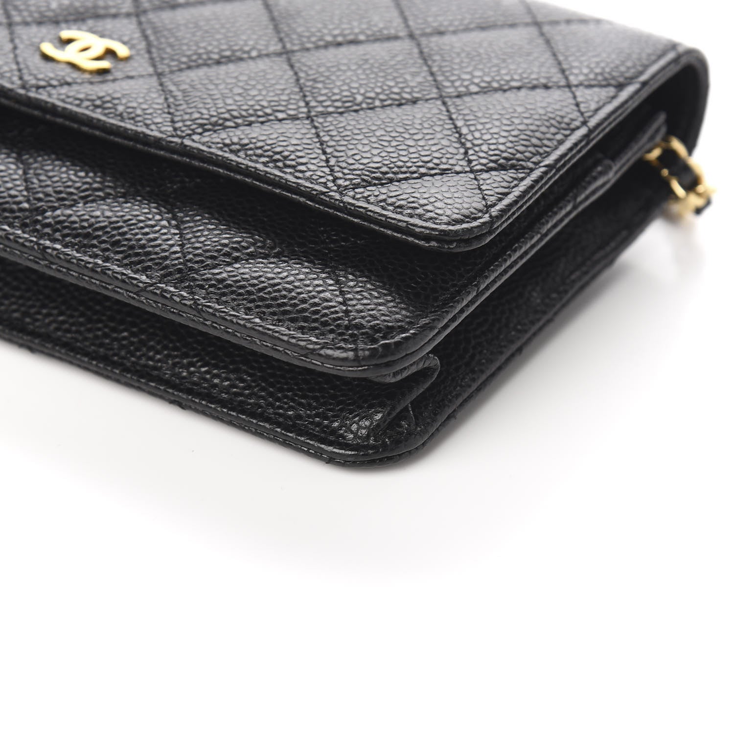 Chanel Caviar Quilted Wallet On Chain WOC Black 9 of 11