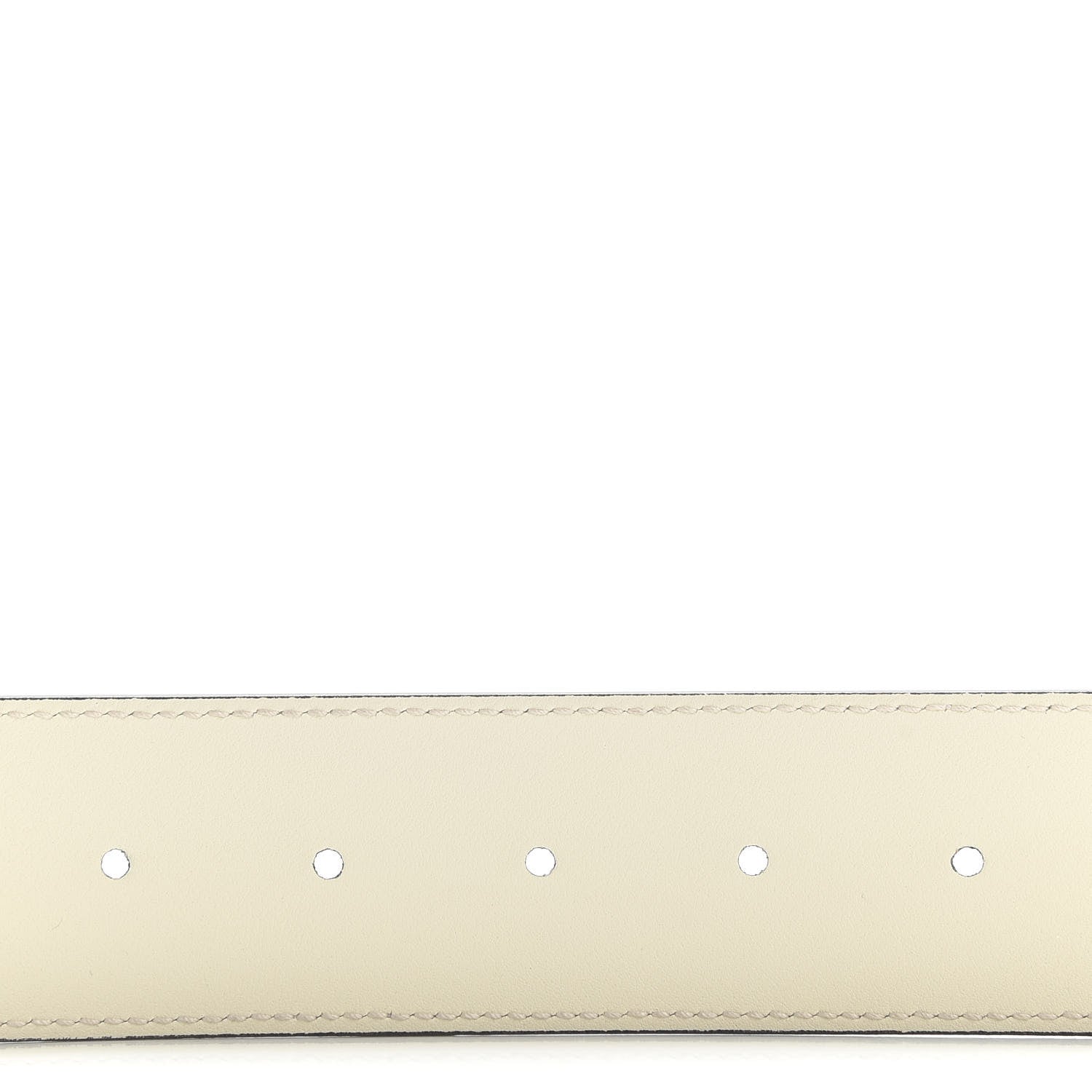 Gucci Calfskin Double G 40mm Belt 75 30 Mystic White 4 of 4
