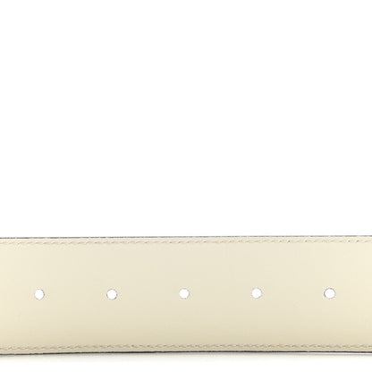 Gucci Calfskin Double G 40mm Belt 75 30 Mystic White 4 of 4