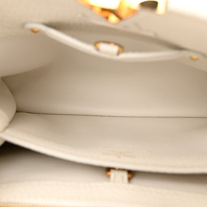 Louis Vuitton Taurillon Capucines BB Blanc Casse 5 of 9