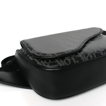 Christian Dior Galaxy Calfskin Oblique World Tour Saddle Belt Bag Black 7 of 8