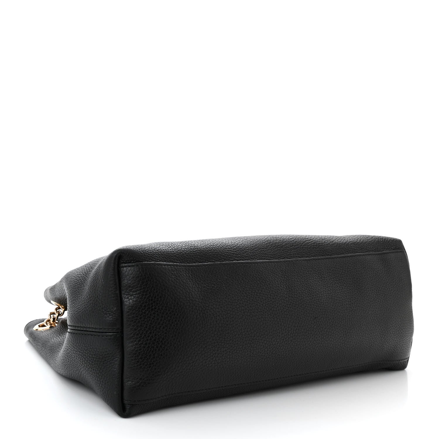 Gucci Pebbled Calfskin Medium Soho Chain Shoulder Bag Black 4 of 10