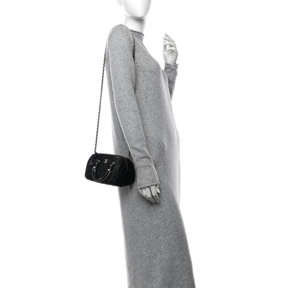 Chanel Lambskin Quilted Mini Bowling Bag Black 2 of 10