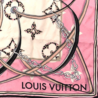 Louis Vuitton Silk Monogram My Everything Square Scarf Cream 2 of 4