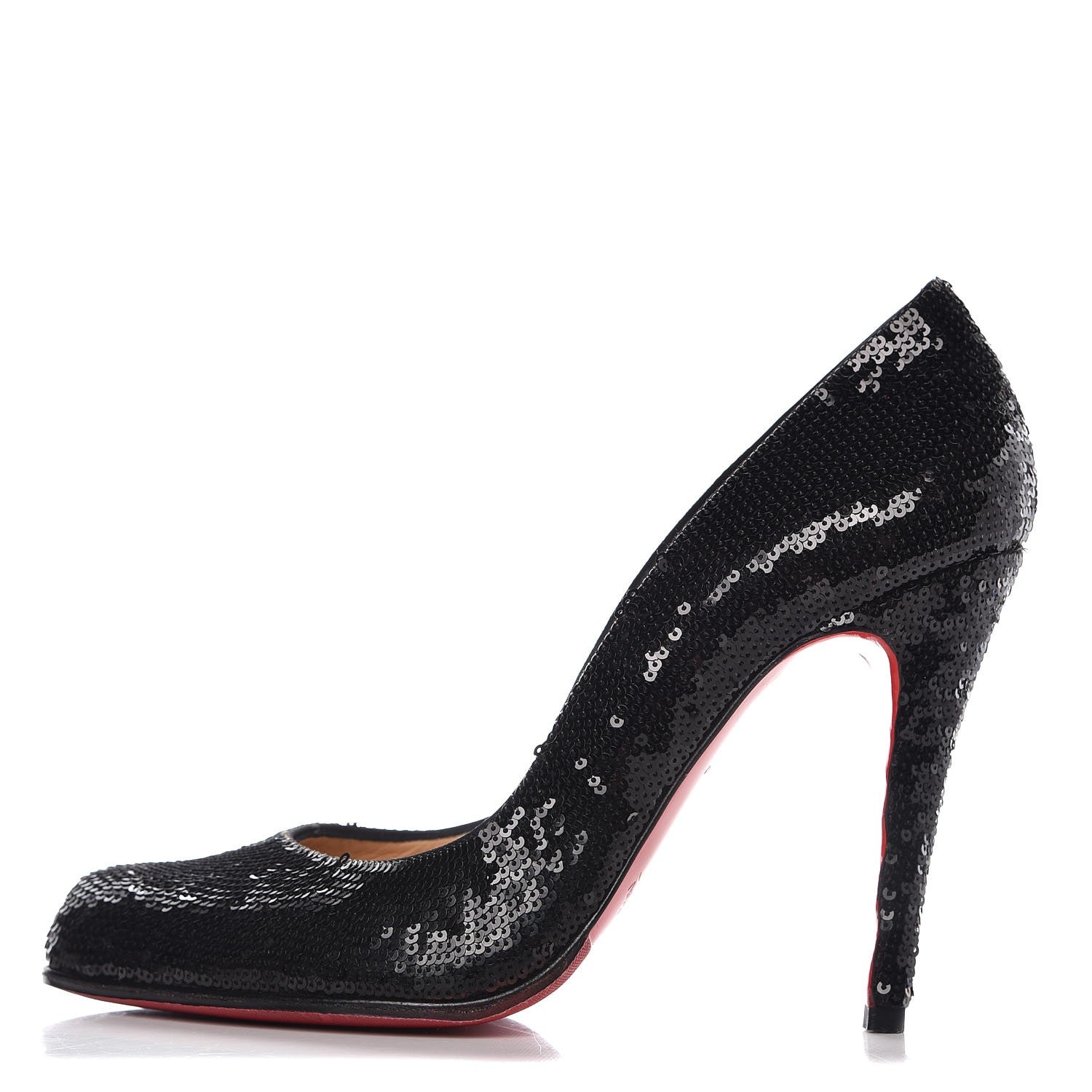 Christian Louboutin Sequin Decollete 868 100 Pumps 39.5 Black 1 of 14