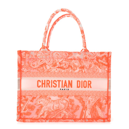 Christian Dior Transparent Canvas Embroidered Medium Dioriviera Toile De Jouy Book Tote 1 of 11