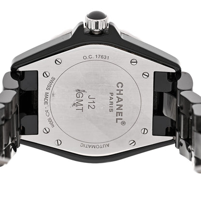 Chanel Stainless Steel Ceramic 41mm J12 GMT Automatic Watch Black 3 of 4