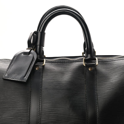 Louis Vuitton Epi Keepall 45 Black 7 of 13