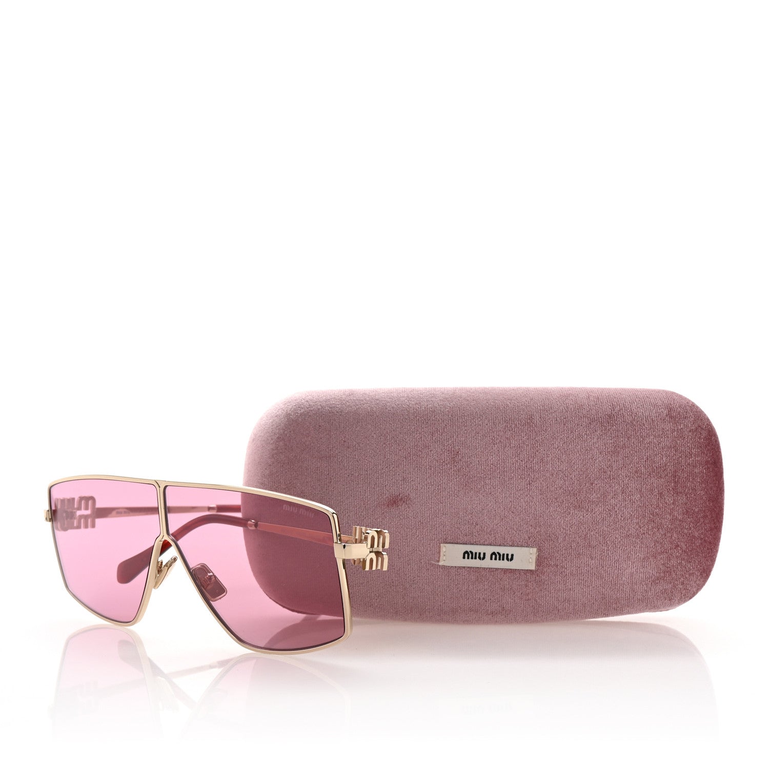 Miu Miu Metal Sunglasses SMU51Z Gold Amaranto 7 of 7