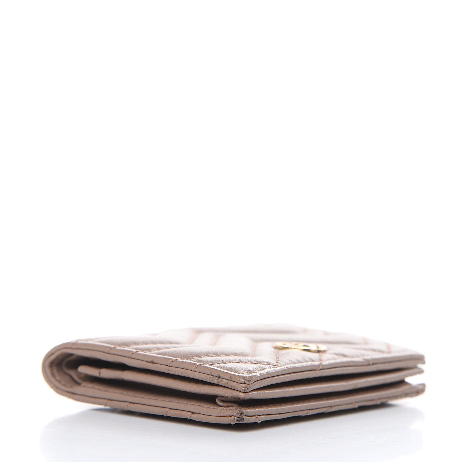 Gucci Calfskin Matelasse GG Marmont Card Case Porcelain Rose 4 of 11