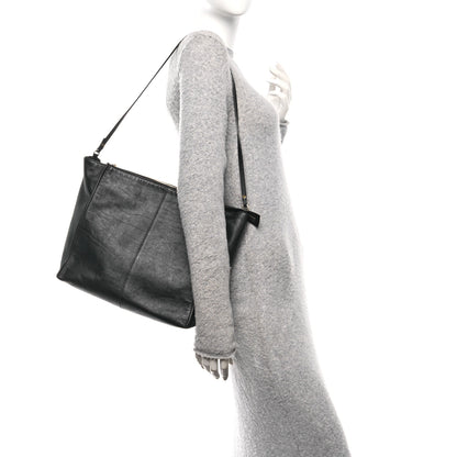 The Row Nappa Aspen Clutch Bag Black 2 of 9