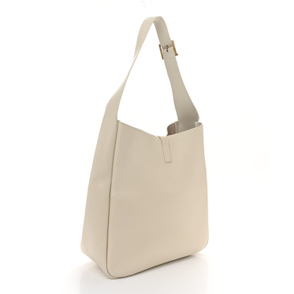 Saint Laurent Smooth Calfskin Large Le 5 A 7 Soft Hobo Blanc Vintage 3 of 10