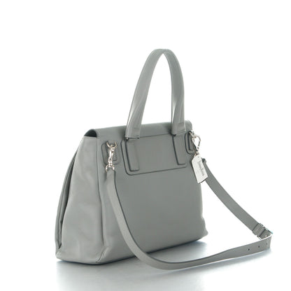 Givenchy Grained Calfskin Medium Pandora Pure Flap Bag Pearl Grey 3 of 7