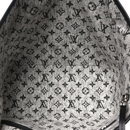 Louis Vuitton Denim Monogram Jacquard Neverfull MM Grey 6 of 11