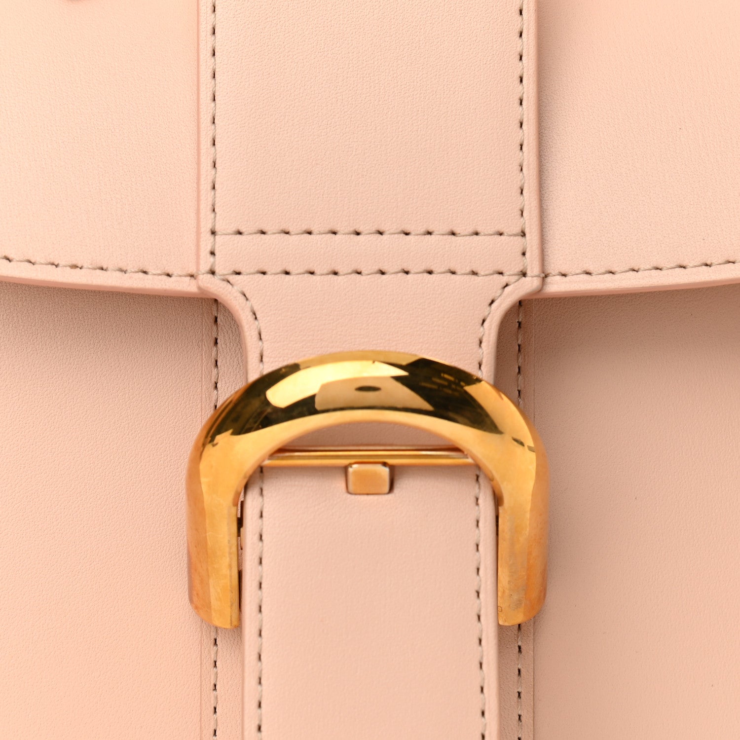 Delvaux Grained Calfskin Mini Brillant Satchel Light Pink 7 of 9
