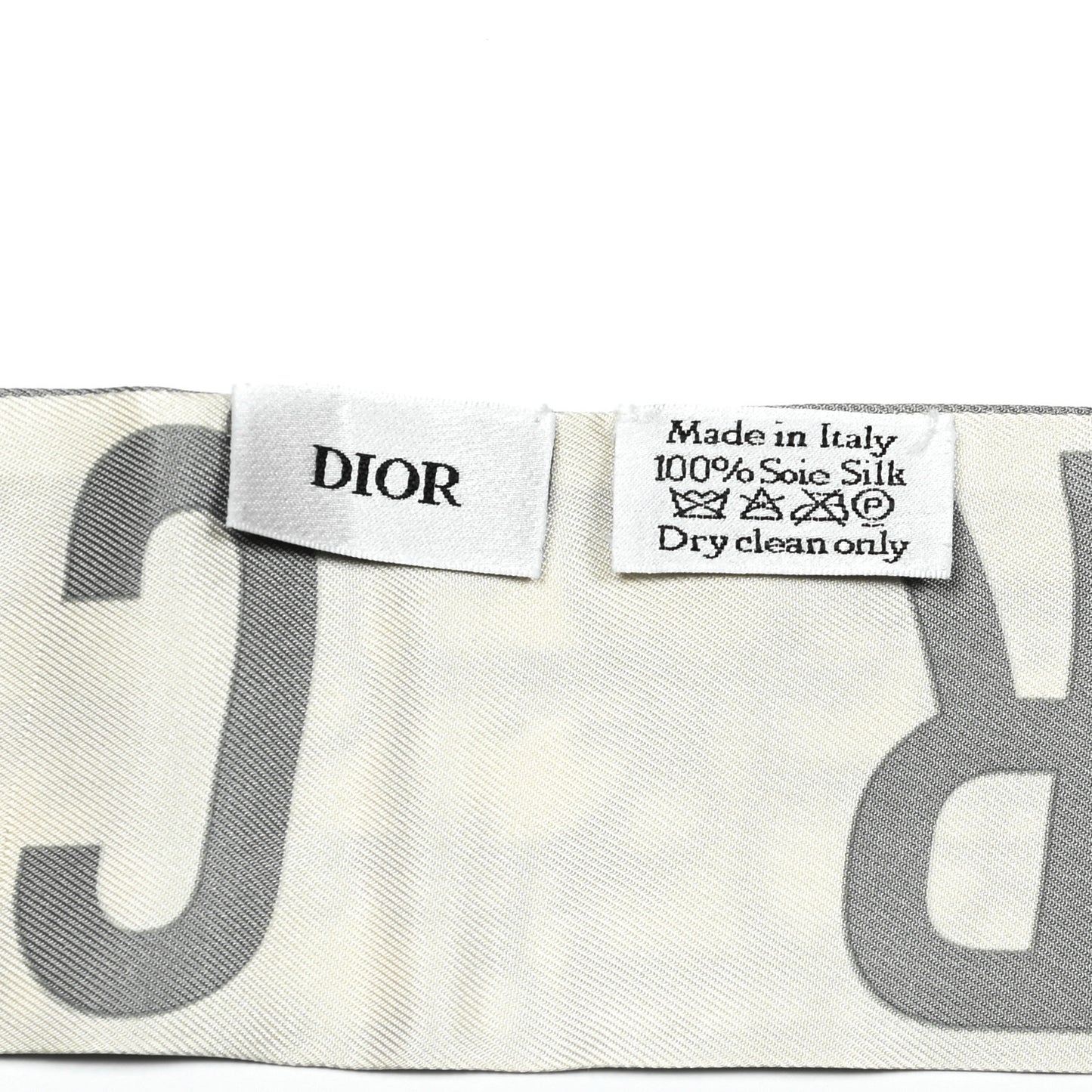 Silk Oblique Mitzah Scarf Grey
