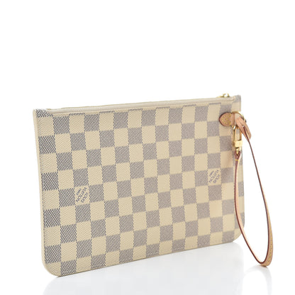Louis Vuitton Damier Azur Neverfull MM GM Pochette 3 of 12