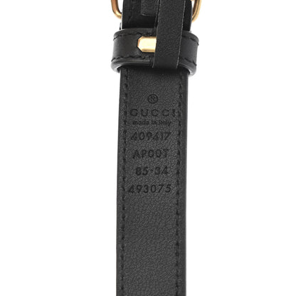 Gucci Calfskin Double G 20mm Belt 85 34 Black 3 of 7