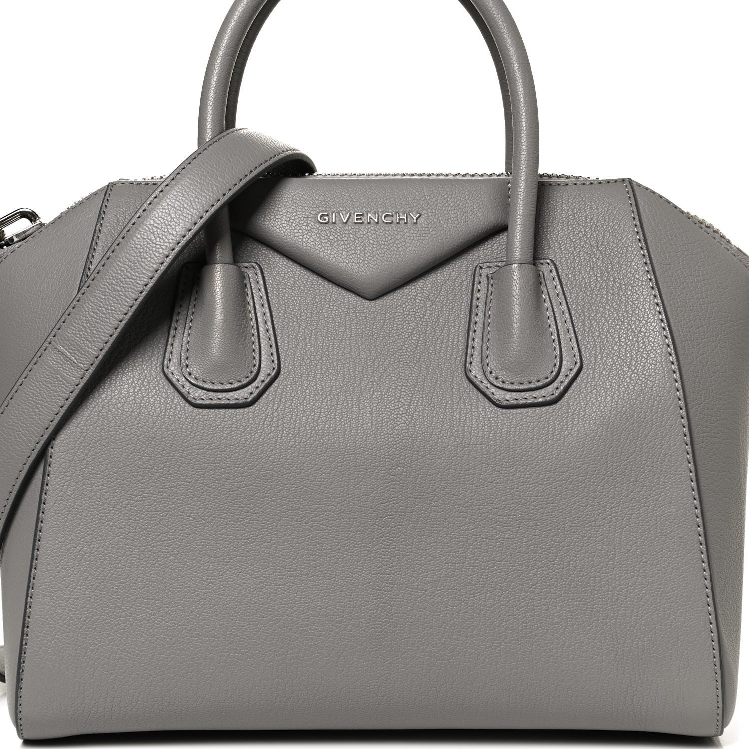 Givenchy Sugar Goatskin Small Antigona Pearl Grey 9 of 14