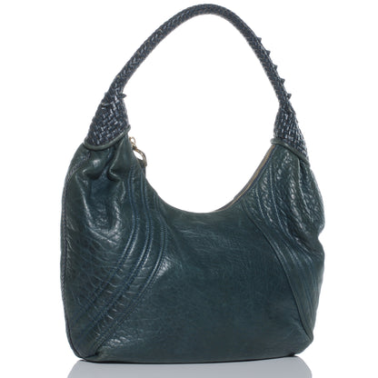 Fendi Nappa Nuvolata Spy Hobo Petrolio 3 of 9