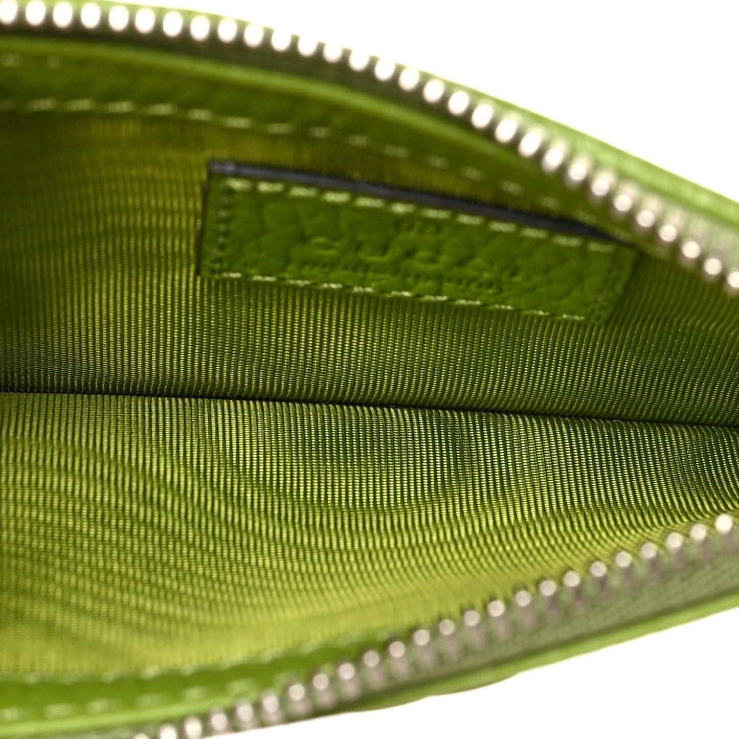 Dollar Calfskin Enamel Monochrome GG Marmont Key Case Card Holder Lemon Leaf