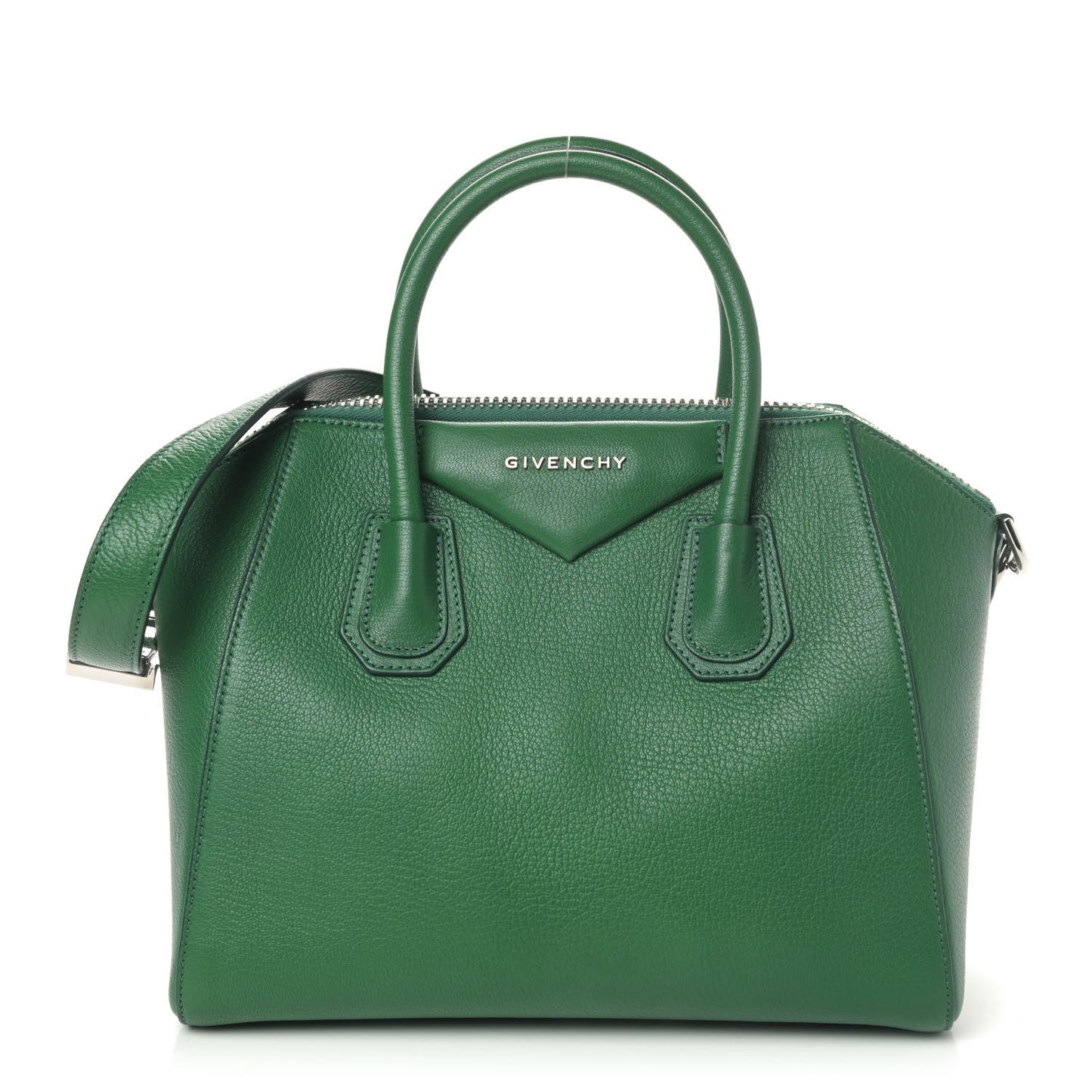 Sugar Goatskin Small Antigona Emerald