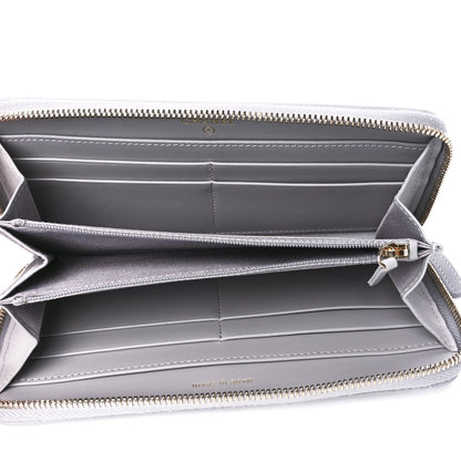 Chanel Lambskin Quilted Chanel 19 Long Zipped Around Wallet Grey 5 of 12
