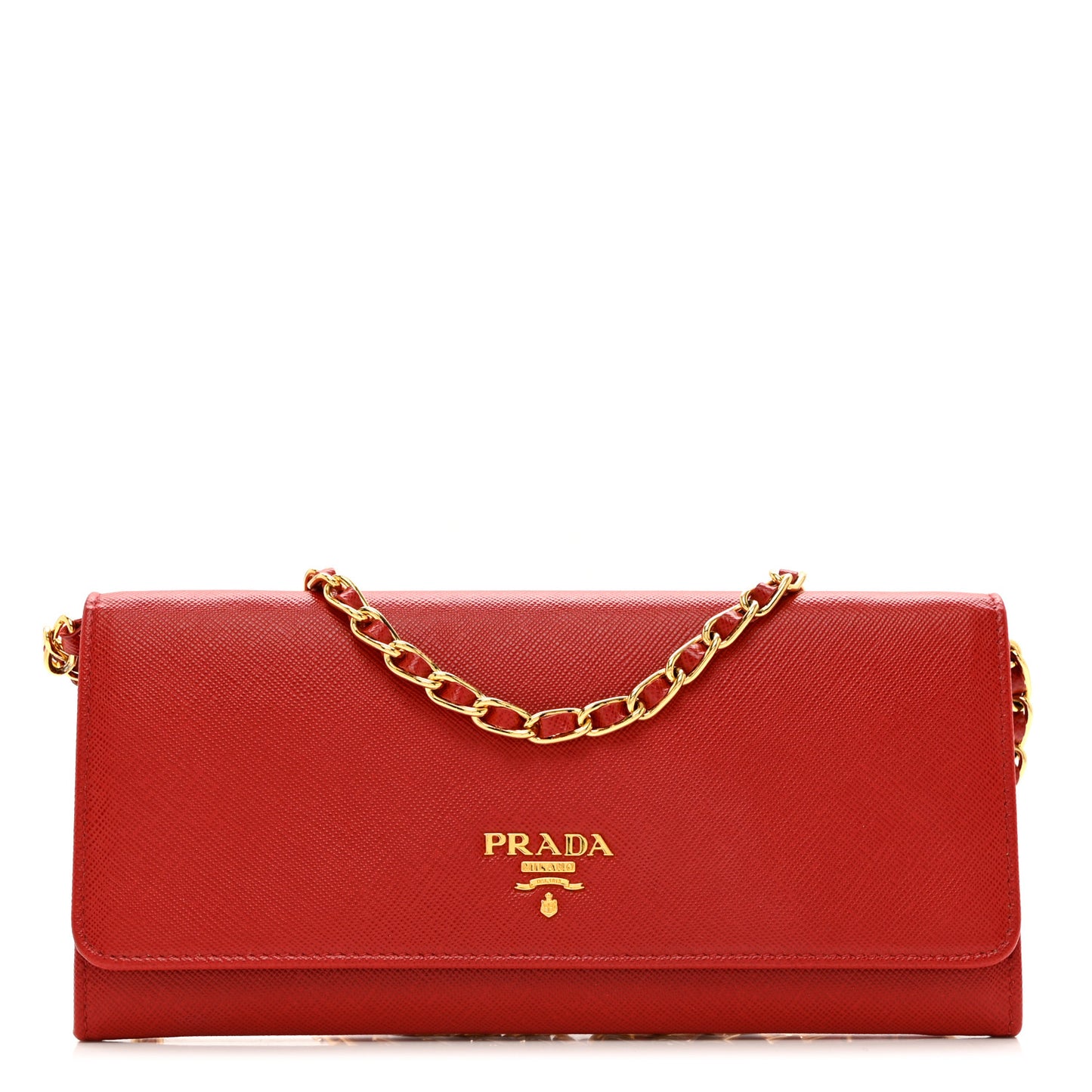Saffiano Wallet on Chain Fuoco