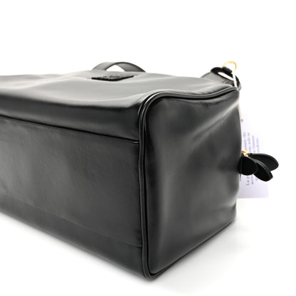 Miu Miu Vitello Lux Bauletto Top Handle Bag Black 17 of 17