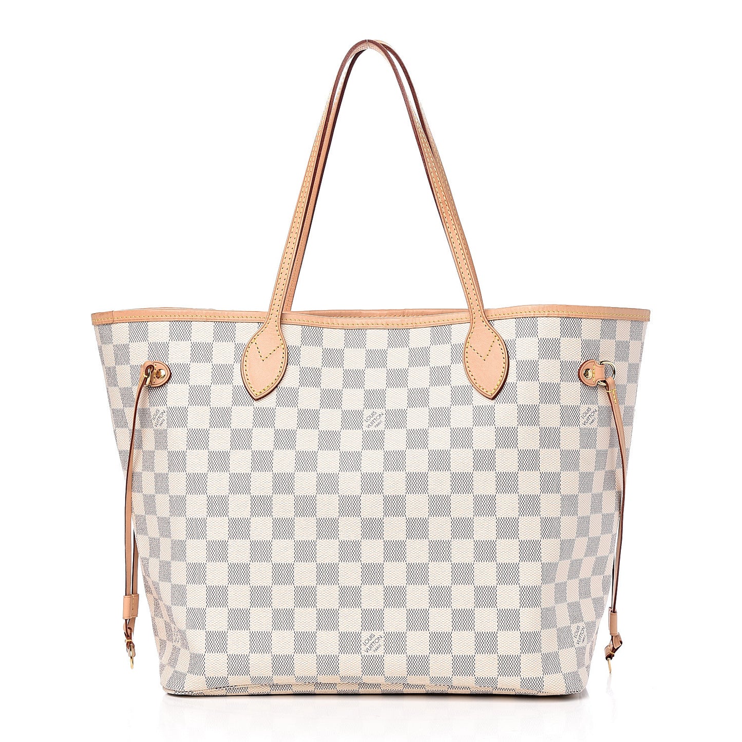 Damier Azur Neo Neverfull MM Rose Ballerine