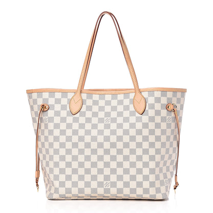 Louis Vuitton Damier Azur Neo Neverfull MM Rose Ballerine 3 of 28