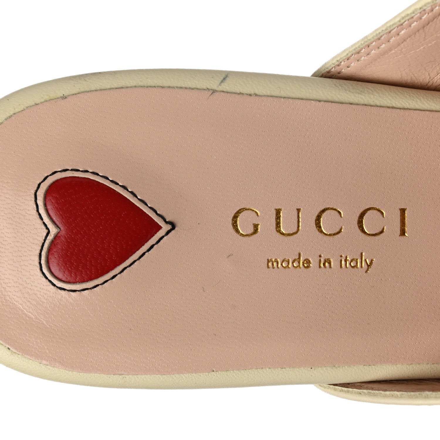 Gucci Malaga Kid Strawberry Womens Princetown Slippers 36 White 7 of 9