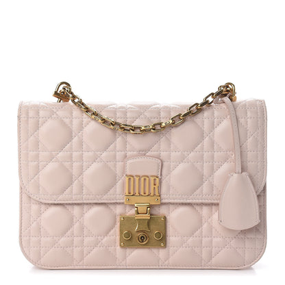 Christian Dior Lambskin Cannage Large Dioraddict Flap Rose Poudre 1 of 17